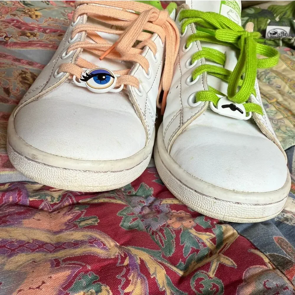 Adidas Stan Smith Disney Muppets Sneakers Kermit Piggy Size 4.5youth/6.5 women